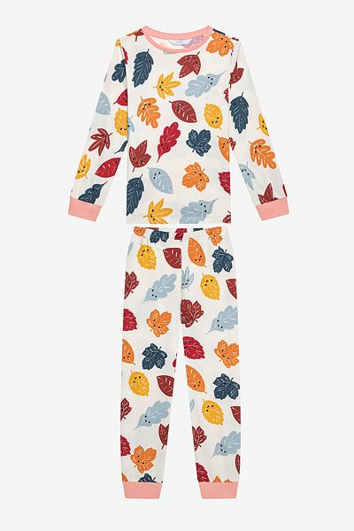 Penti Cotton Girl's Squirrel 2-Piece Multicolored Pajama Set