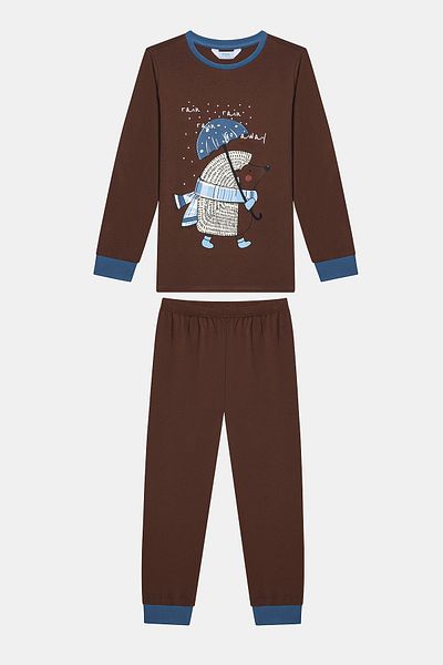 Penti Baumwoll-Hedgedog-Pyjama-Set für Jungen, 2-teilig, mehrfarbig