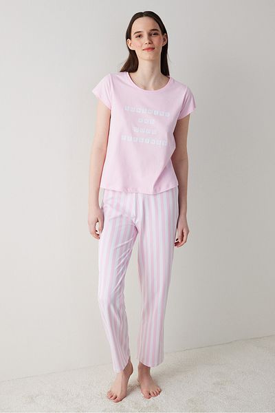 Penti Sunshine Pajama Set - Pink Trousers