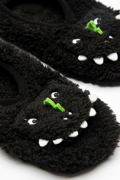 Penti Black Boy's Crocodile Figured Booties Κάλτσες