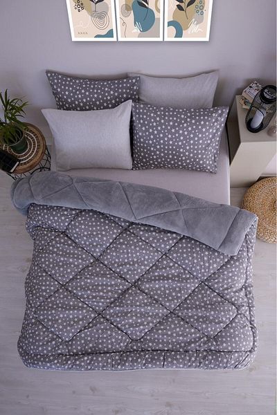 MARLA HOME Меко одеяло Welsoft - Двустранен и двустранен комплект за спане със звезден мотив