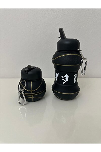 KARADAĞ HOME Slikon Drinker 550ml Seal-Free Foldable School Office Camping Tr...