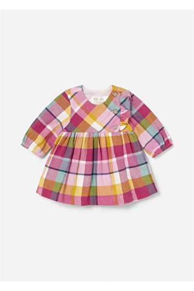 MAYORAL Kız Bebek Ekose Elbise Pembe 2813