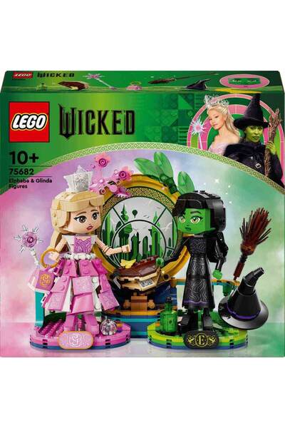 LEGO شخصيات إلفابا الشريرة وغليندا 75682 - لعبة رائعة للأطفال من سن 10 سنوات فما فوق