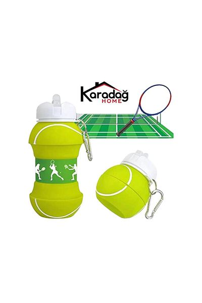 KARADAĞ HOME Slikon Drinker 550ml Seal-Free Foldable School Office Camping Travel Drinker