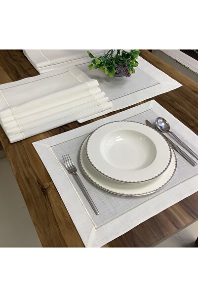 OYA home طقم خدمة أمريكية (8) وجري (1) بتفاصيل بيكو فضية - 9 قطع