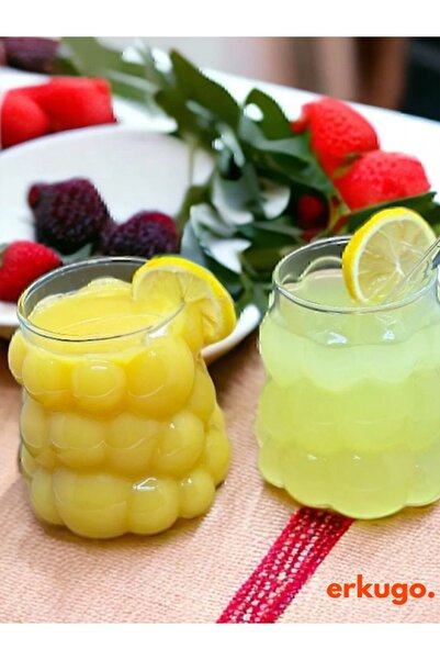 ERKUGO 2 Adet Borosilikat  Sunum Bardağı, Kahve Bardağı, Isı Dayanıklı Bardak UZUM