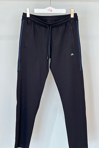 REMSA Ανδρικό φούτερ Navy Blue 3707 Model - ίσια μέση, ελαστικά πόδια και 3 τσέπες