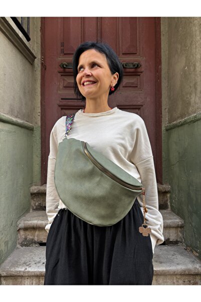 Bohoyasam Ayarlanabilir Askılı Bel Çanta, Yan Omuz Çantası, Vegan Deri Çanta,...