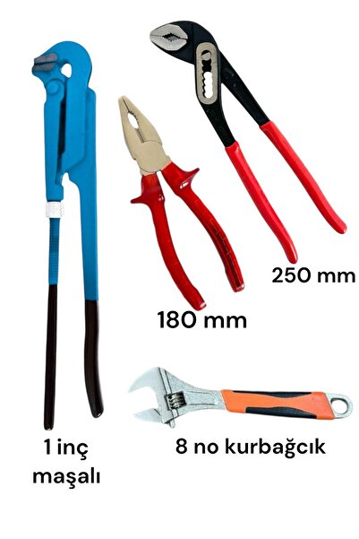 SERA (BORU ANAHTARI MAŞALI)kurbağacık Anahtarı Pense Ford Pense İngiliz Anahtarı Boru Anahtarı Seti