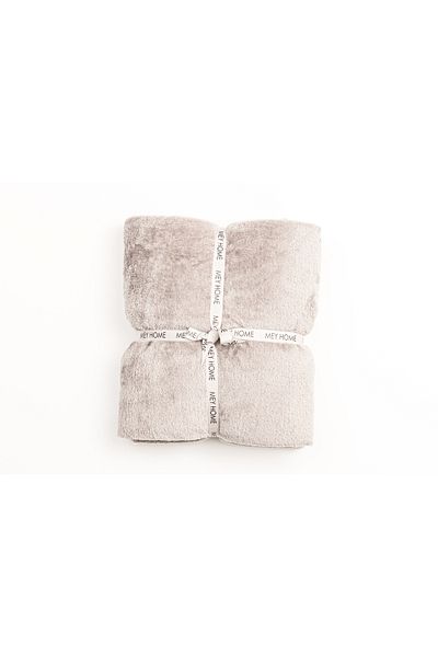 MEYHOME Wellsoft Gray Plush Tv Blanket - 150X200 cm