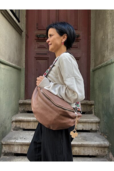 Bohoyasam Ayarlanabilir Askılı Bel Çanta, Yan Omuz Çantası, Vegan Deri Çanta,...