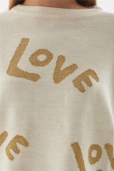 Fashion Friends Ecru Color Glitter Sweater