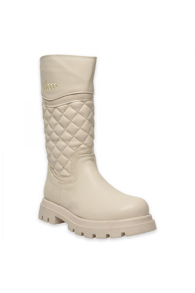 Vicco 941.f24k431 Lux Filet Boots Μπεζ μπότες για κορίτσια