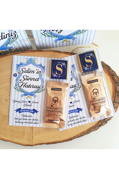 PLASTANKA Sünnet Sünnet 25 Adet Dügünü Sünnet Mevlüdü Çikolatalı Ve Kahveli K...