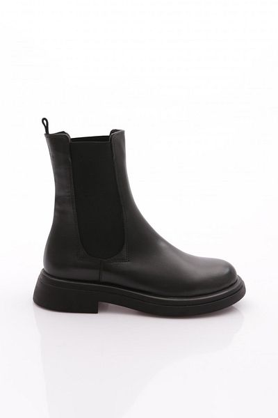 DGN Women's Stretch Detailed Boots Black Nappa 63122453