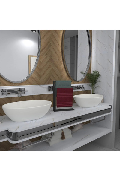 Grandmix Kitchen and Bathroom Countertop Towel Rack Towel Holder Countertop T...