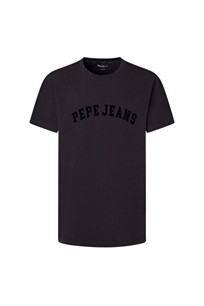 Pepe Jeans Bisiklet Yaka Baskılı Siyah Erkek T-Shirt PM509224 999 CHENDLER