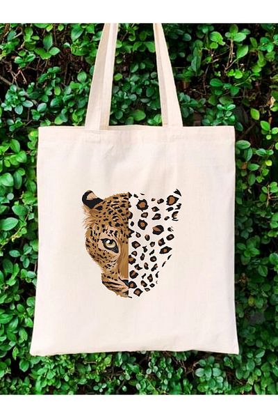 Cemira Geantă tote unisex Y2K Leopard - Geantă tote retro Pinterest
