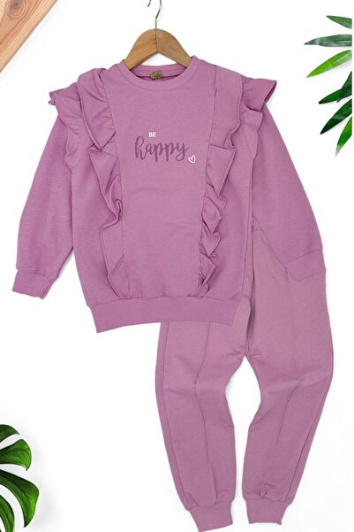 Ege Bebek Set de trening pentru fete Be Happy - 6-10 ani, imprimat, detaliat ...