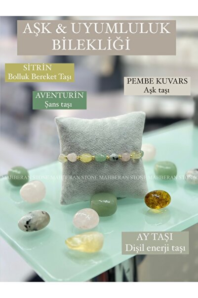 MAHBERAN STONE NATUREL KESİM DOĞAL TAŞ BİLEKLİK MAKROME ÖRGÜLÜ DOĞAL TAŞ BİLEKLİK SEVGİ AŞK UYUM BİLEKLİĞİ