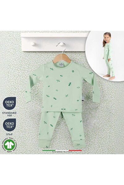 Elele EleleLife Bebek Çocuk Pijama Takımı 1 Tog Yeşil Sanno