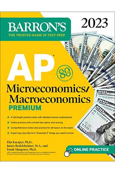 Kaplan Publishing الاقتصاد الجزئي/الاقتصاد الكلي AP Premium، 2023: 4 اختبارات...