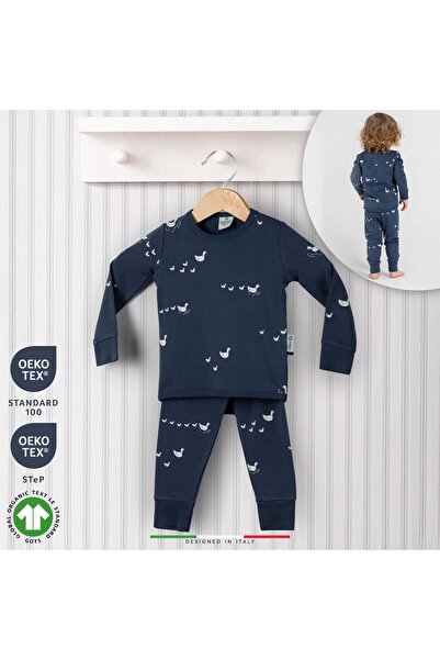 Elele EleleLife Bebek Çocuk Pijama Takımı 1 Tog İndigo Pato