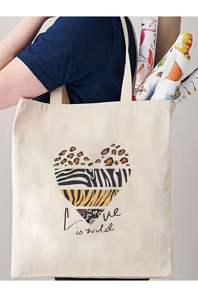 Cemira Unisex Y2K Leopard Tote Bag - Pinterest Retro Tote Bag
