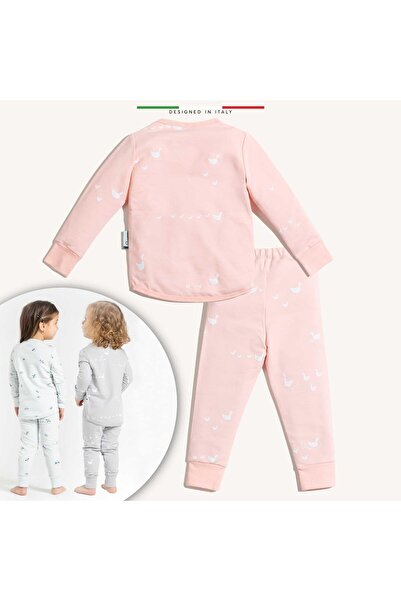 Elele EleleLife Bebek Çocuk Pijama Takımı 1 Tog Pudra Pato