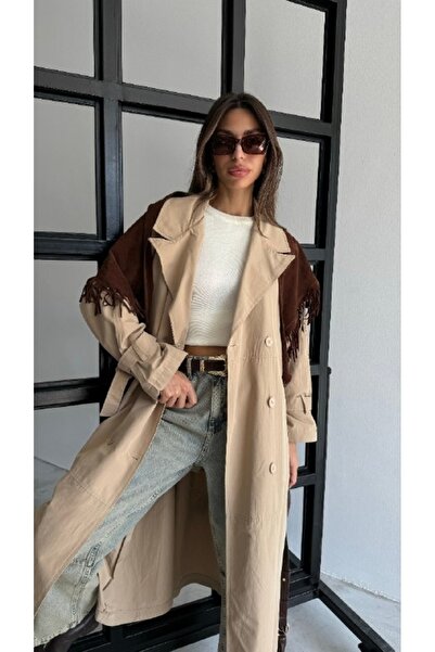 Cream&Rouge TRENÇ KOT BEJ