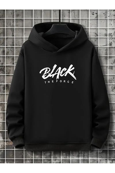 Karatopak Hanorac oversize cu glugă unisex imprimat cu buzunar cangur