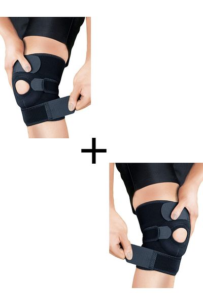 EMBA BUTİK 2 Pack Non-Body Knee Corset for Meniscus Pain - Patella Knee Pad Cross Ligament