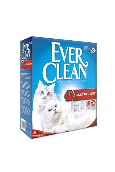 Genel Markalar Multiple Cat Kedi Kumu 10 Lt (2 Adet Supreme Konserve Mama Hed...