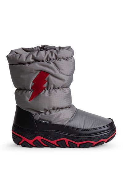 BUCKHEAD Boy's Gray Snow Boots - Buck1140 Lucas