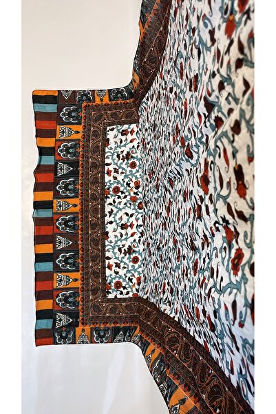 Onur Shawl - New Collection New Cropped Tile Motif Patterned Shawl Casual Fashion Product Lightweight Seasonal Fabric
