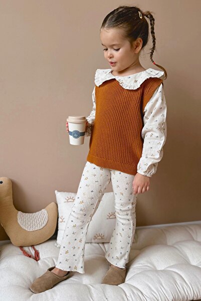 Minigimin Cicileri My Mini's Knitwear Suit for 2-7 Years Old Girls - Woven Co...