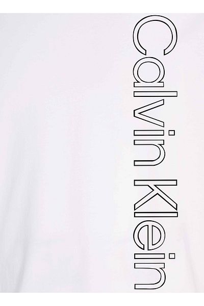 Calvin Klein Λευκό ανδρικό μπλουζάκι με λαιμόκοψη κανονική εφαρμογή 00GMF4K113YAA-PW - ΓΡΑΦΙΚΟ T-SHIRT