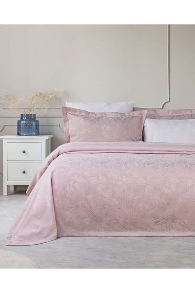 Lucien Home Jacquard Leaf Pattern Double Pique