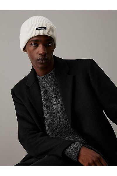 Calvin Klein Wool Docker Beanie - Comfortable Fit