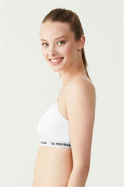 U.S. Polo Assn. Πόλο Ασν. Λευκό γυναικείο μπουστάκι - Καλυμμένο, SB17.dş6lr6ş1t1s6u.24KbK