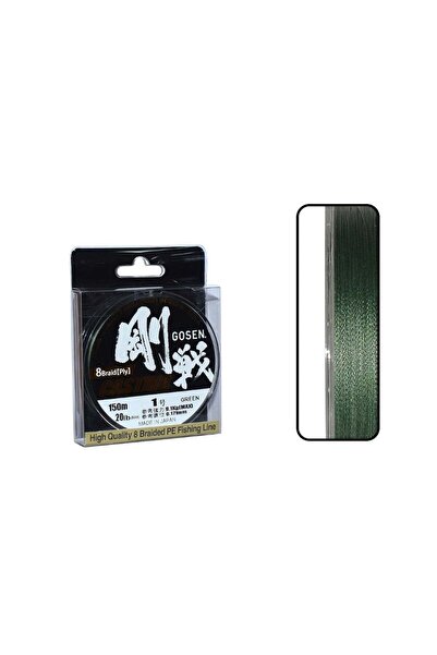 GOSEN W8 Casting Pe 8 Örgü Spin Ip Misina 150mt Yeşil