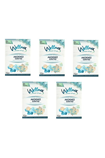 Wellnax breeze refresh Dolap Ve Çekmece Kokusu Akdeniz Esintisi Kesesi X5