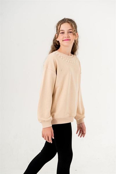 BOYS AND GİRLS Hanorac Bej pentru Fata Pearl