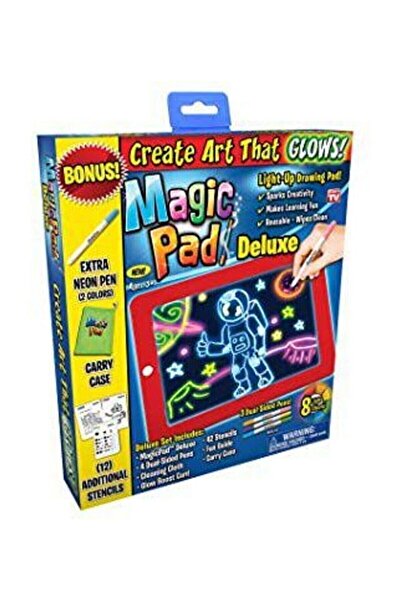 HerEveOyuncak Magic Pad Çocuk Eğiticii Sihirli Işıklı Kalemli Öğreticii Pili ...