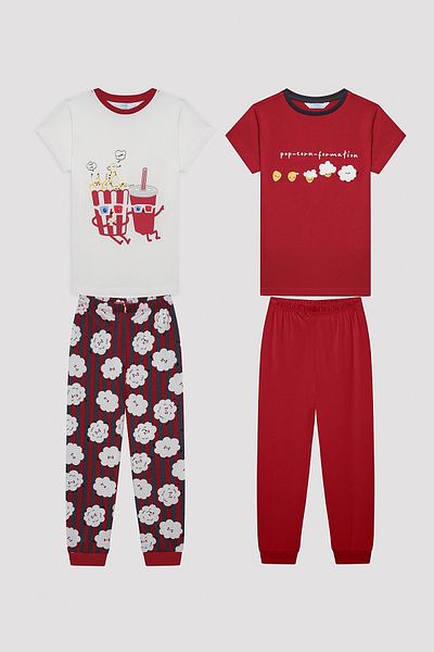 Penti Boy's Popcorn Multicolored 2-Piece Pajama Set