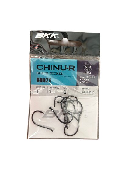 Esca BKK Chinu R serisi 1 Numara Delikli  İğne 1 Paket 8 Adet İğn