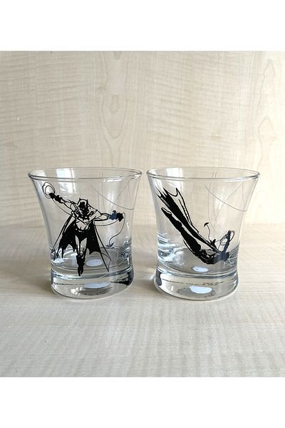 Paşabahçe 1 Pair of Water Glasses with Children's Budgie Figure