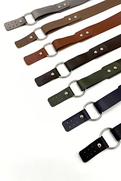 SENSY Μονό Λαβή Τσάντας με Δερμάτινο Δαχτυλίδι 72 εκ