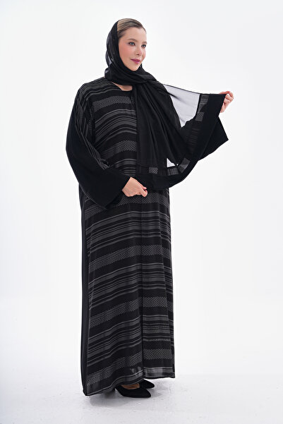 GigiTex Mătase Dubai elegantă și de înaltă calitate - Abaya Ferace cu design ...